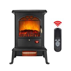 Zimtown 1500W Electric Indoor Fireplace with Remote Control