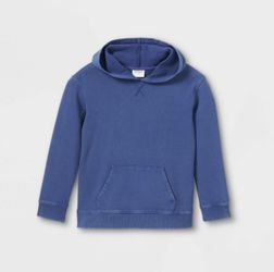 NWT* Kids’ Hooded Pullover Sweatshirt- Cat & Jack Blue M