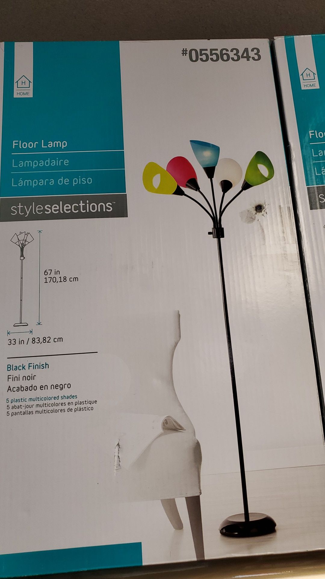 Floor lamp new 25.00ea