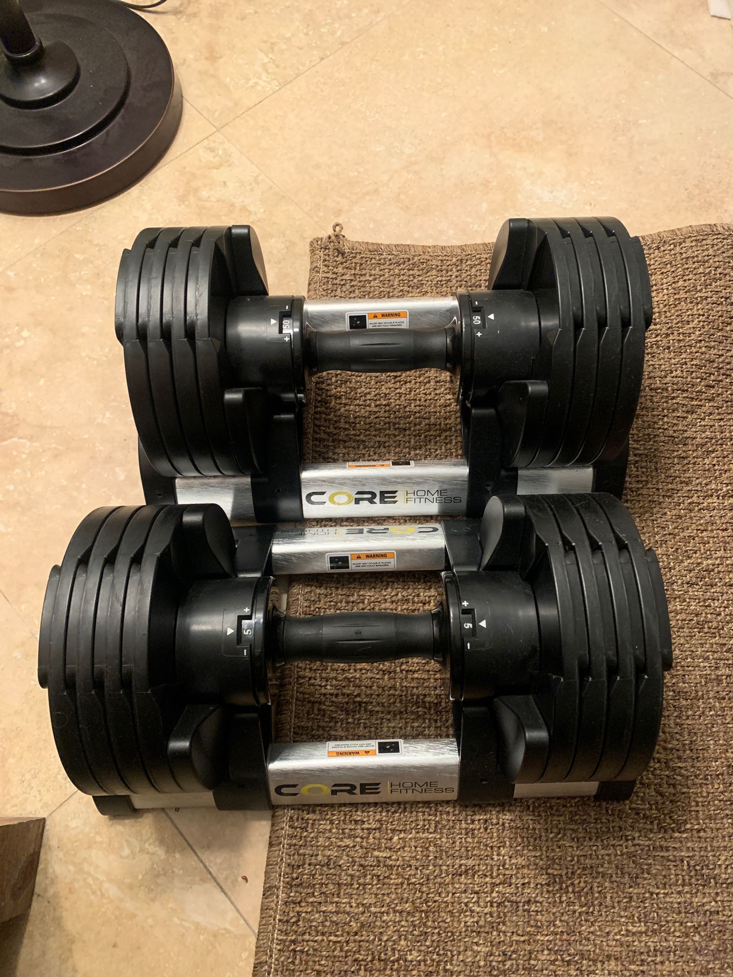 Core Home Fitness Adjustable Dumbbells set ,home gym