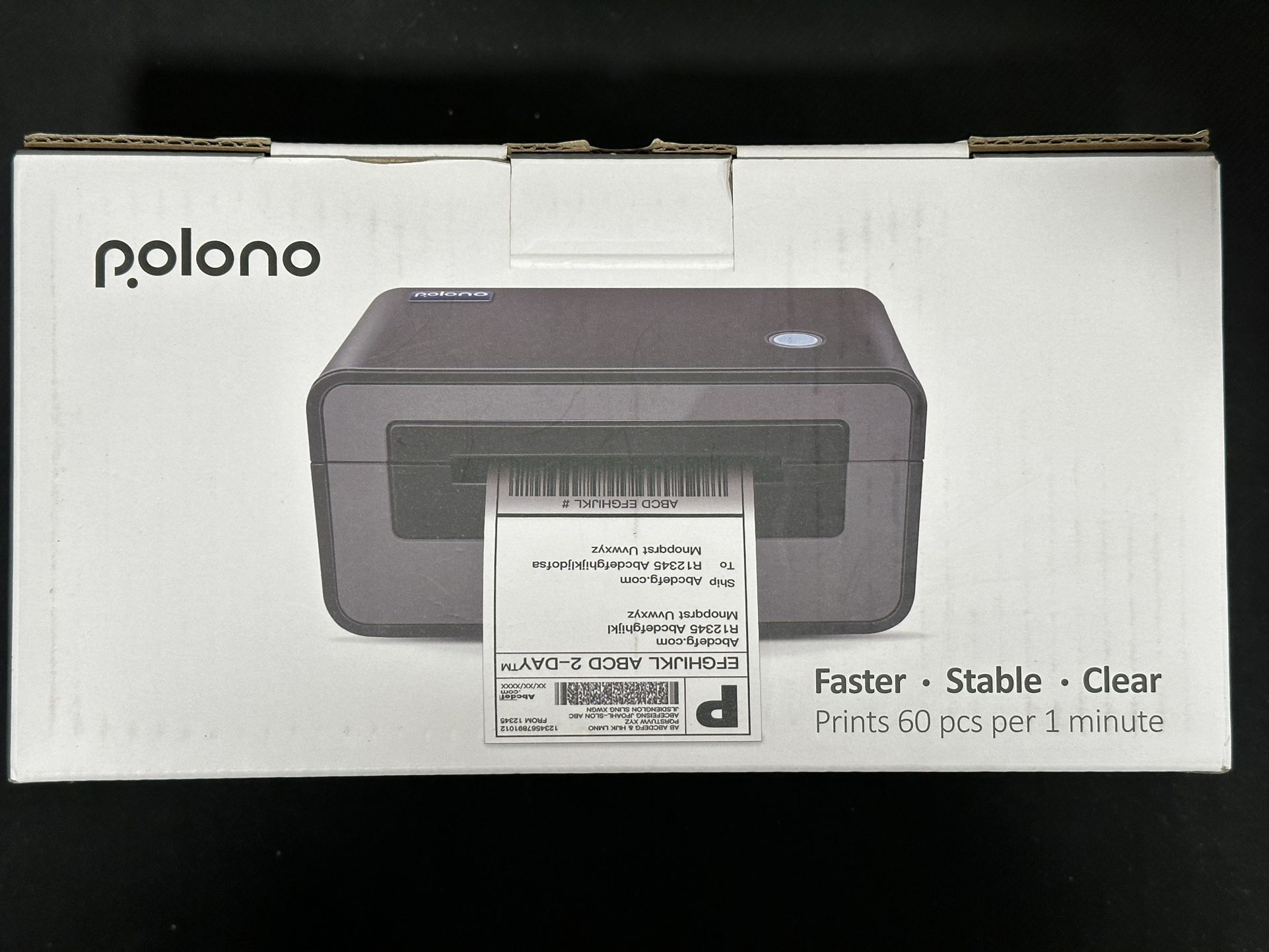 Polono PL60 4x6 Label Printer for Shipping Packages Thermal