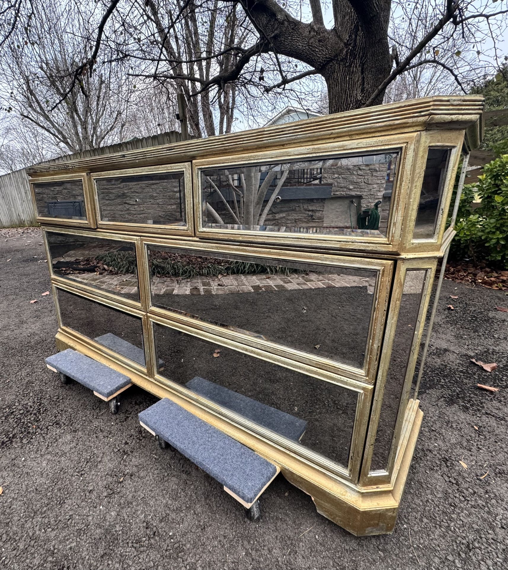 Vintage glam style Z GALLERIE - Borghese Mirrored Dresser