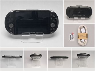 🔥 Refurbished Sony PS Vita PCH-2000 Slim Black • Loaded 256GB Storage • New Battery • 7-Day Warranty