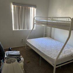 White Bunk Beds  With Everything 