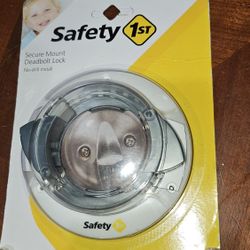 SECURE MOUNT DEADBOLT LOCK SAFETY FIRST