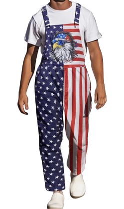 American Flag Overalls