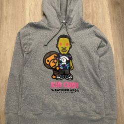Bape x Kid Cudi Grey Hoodie 