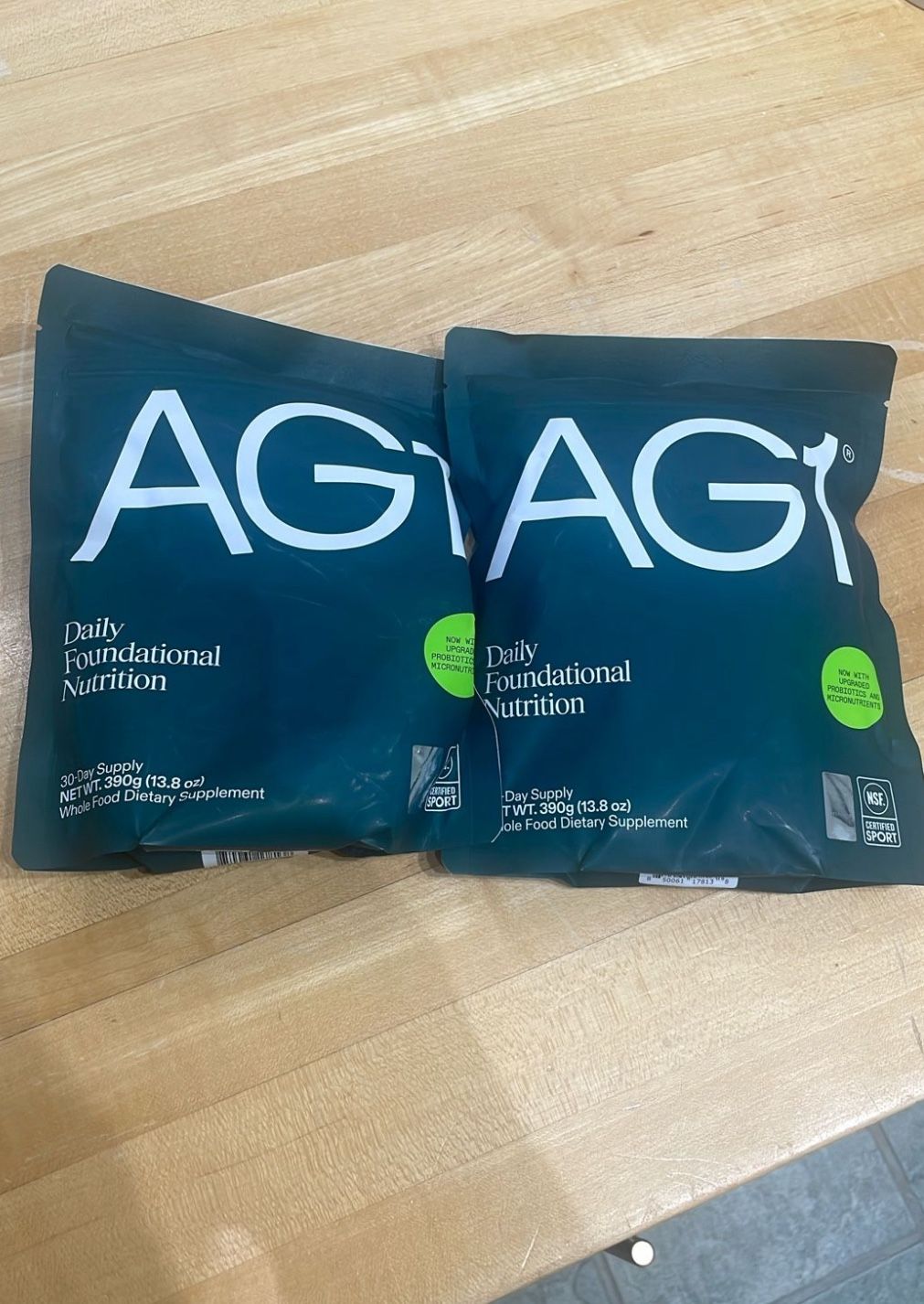 (2) AG1 Next gen pouches
