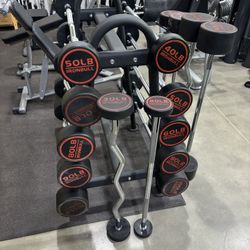 Set Barbells/EZ Curl Bars 