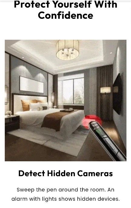 Prepared Hero Privacy Pen Hidden Camera/device Detector