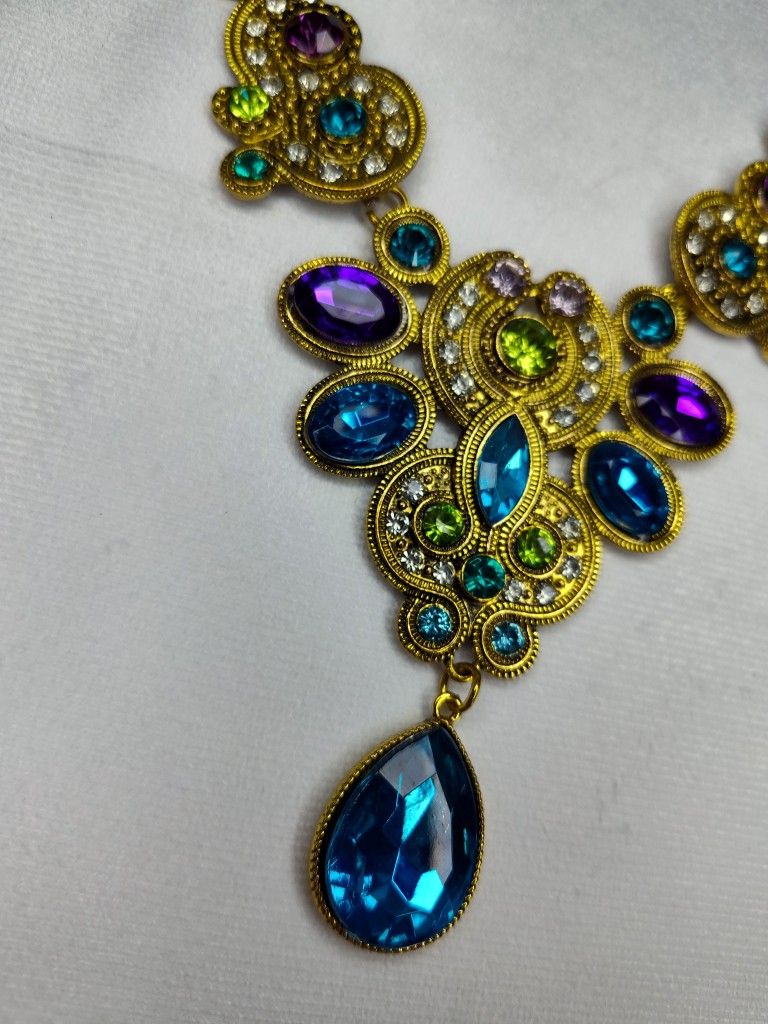 Vintage GORGEOUS Handmade Bohemian Statement Necklace