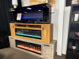 Fireplace tv stand! $799 🚨🔥 Easy financing, no credit needed!
