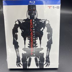 New The Terminator - 6-Film Collection (Blu-ray, 2020) T1-6 New, Sealed + Slip