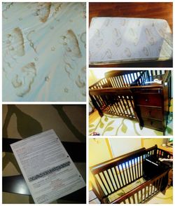 Convertible crib plus mattress