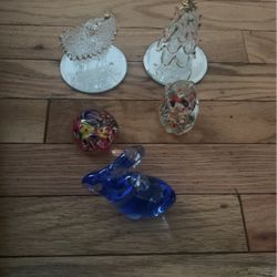 Glass figurines - 5 count