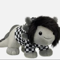 Emo Axolotl Stuffed Animal Check Hoodie Gift Set