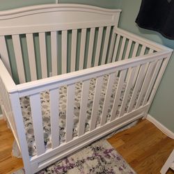 White Baby Crib