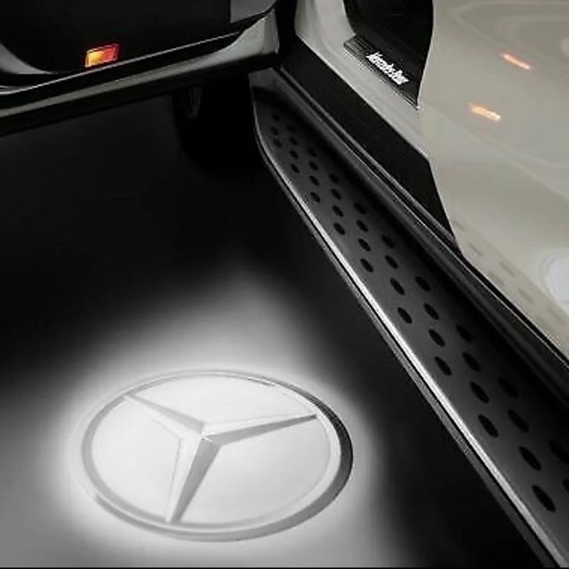2 Mercedes Benz LED Door Light Puddle Projector Ghost Shadow Laser For C CLK SLK
