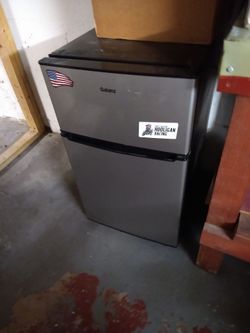 Galanz stainless steel mini fridge