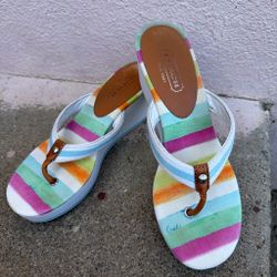 Coach wedges 8 1/2