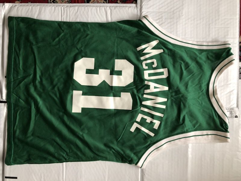 Celtics jerseys adidas Leon Powe, champion Xavier authentic for Sale in  Brookline, MA - OfferUp