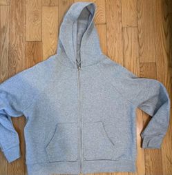350 GSM 'Heather Grey' Zip-Up Hoodie SIZE S