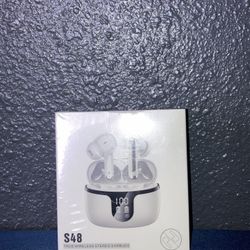 White S48 Bluetooth Wireless Earbuds