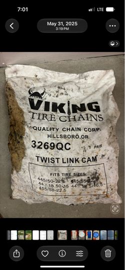 New Commercial Semi Truck Tire Chains (Cam)