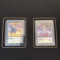 Belle And Beast Promo Lorcana Cards 
