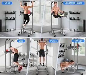 RELIFE REBUILD YOUR LIFE  Power Tower in Workout DIP Station for Home Gym Strength