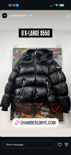 Mackage Black Puffer Down Jacket XL