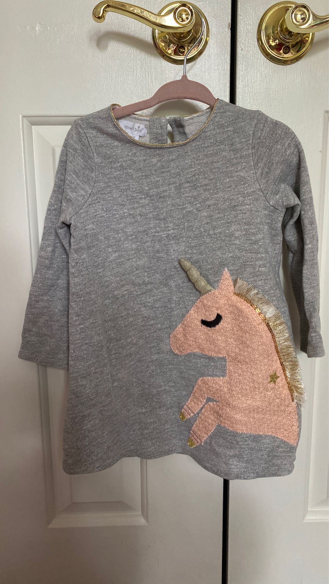 Mudpie Unicorn Dress-24m/2T