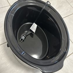 Classic Black Crock-Pot Slow Cooker – 6 Qt with Glass Lid