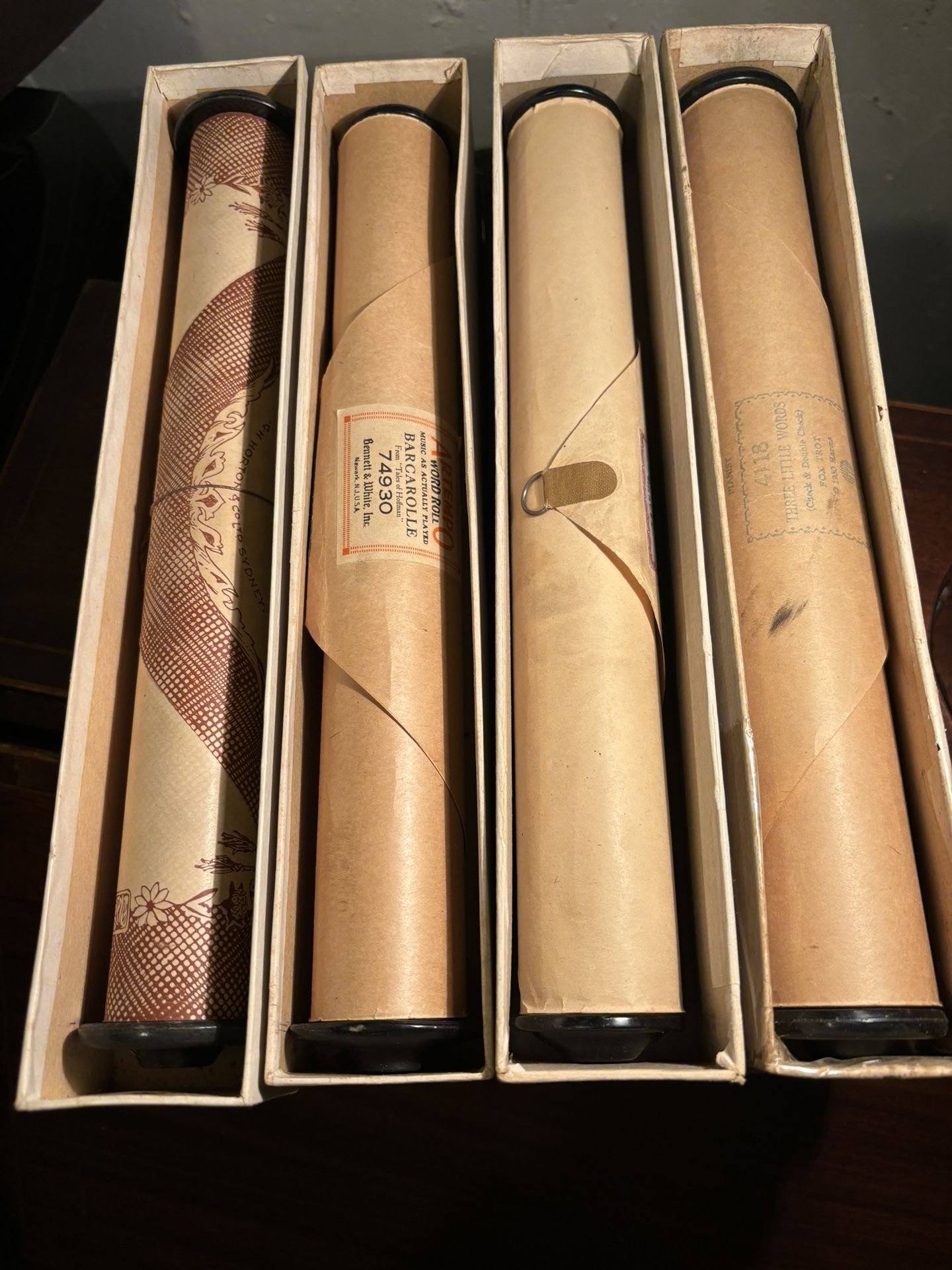 4 Player  Piano Rolls