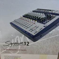 Soundcraft Signature 12 USB 2.0 Interface 12-Channel Multi Track USB Mixer
