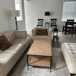 White Leather Couches