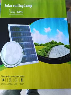 Solar Ceiling Lamp with Solar Panel