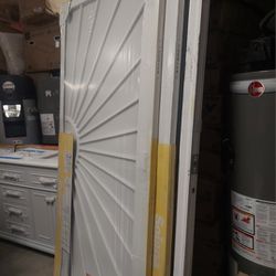 36 in. x 80 in. Solana White Surface Mount Outswing Steel Security Door with Perforated Metal Scree$$200 EACH n

