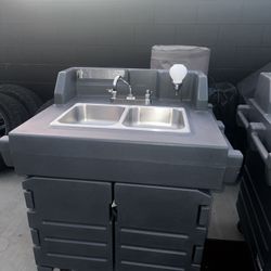 Portable Self-Contained Hand Sink Cart