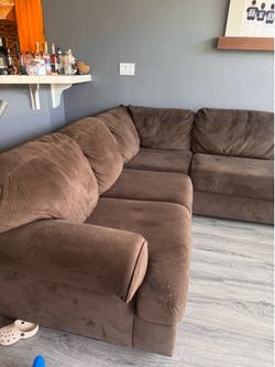 Brown U Couch