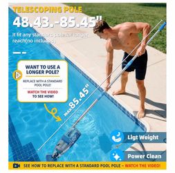 Cordless Pool Vacuum Above & Inground Pools