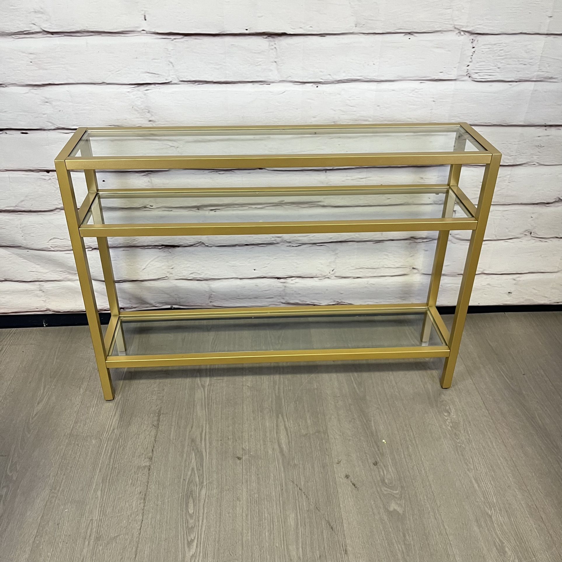 Gold & Glass Sofa Table