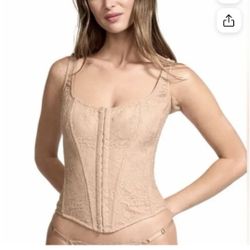 Victoria's Secret very sexy classic lace corset color praline