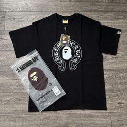 BAPE x Chrome Hearts Baby Milo tee ‘Black’