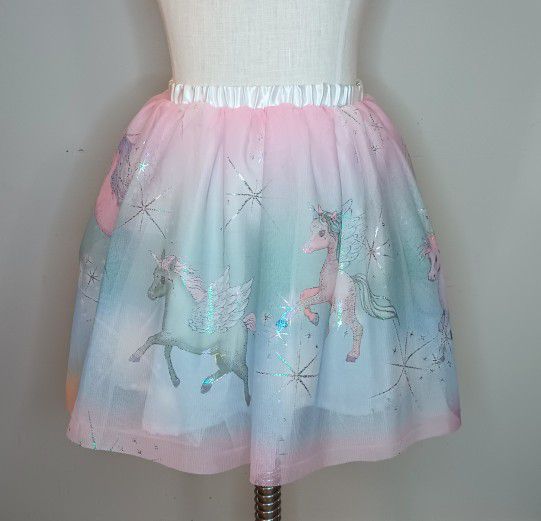 Unicorn Skirt For Girls Toddlers Size T6 New 