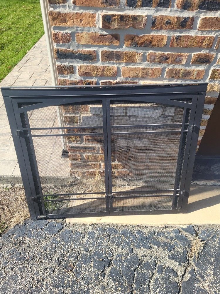 Fireplace Screen Door