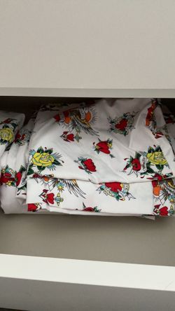 Ed hardy sheets and pillow case