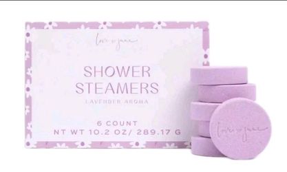 Love x June Shower Steamers 6 Count Lavender Scent Relaxation Spa Aromatherapy