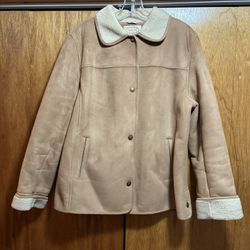 Vintage Talbots Brown fur Trimmed Coat