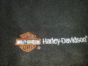 Harley Davidson black blanket